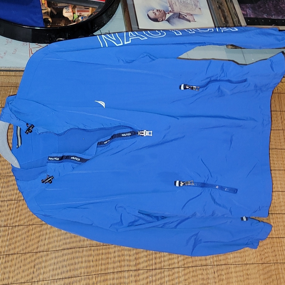 90s. Nautica. Windbreaker. Half-zip.